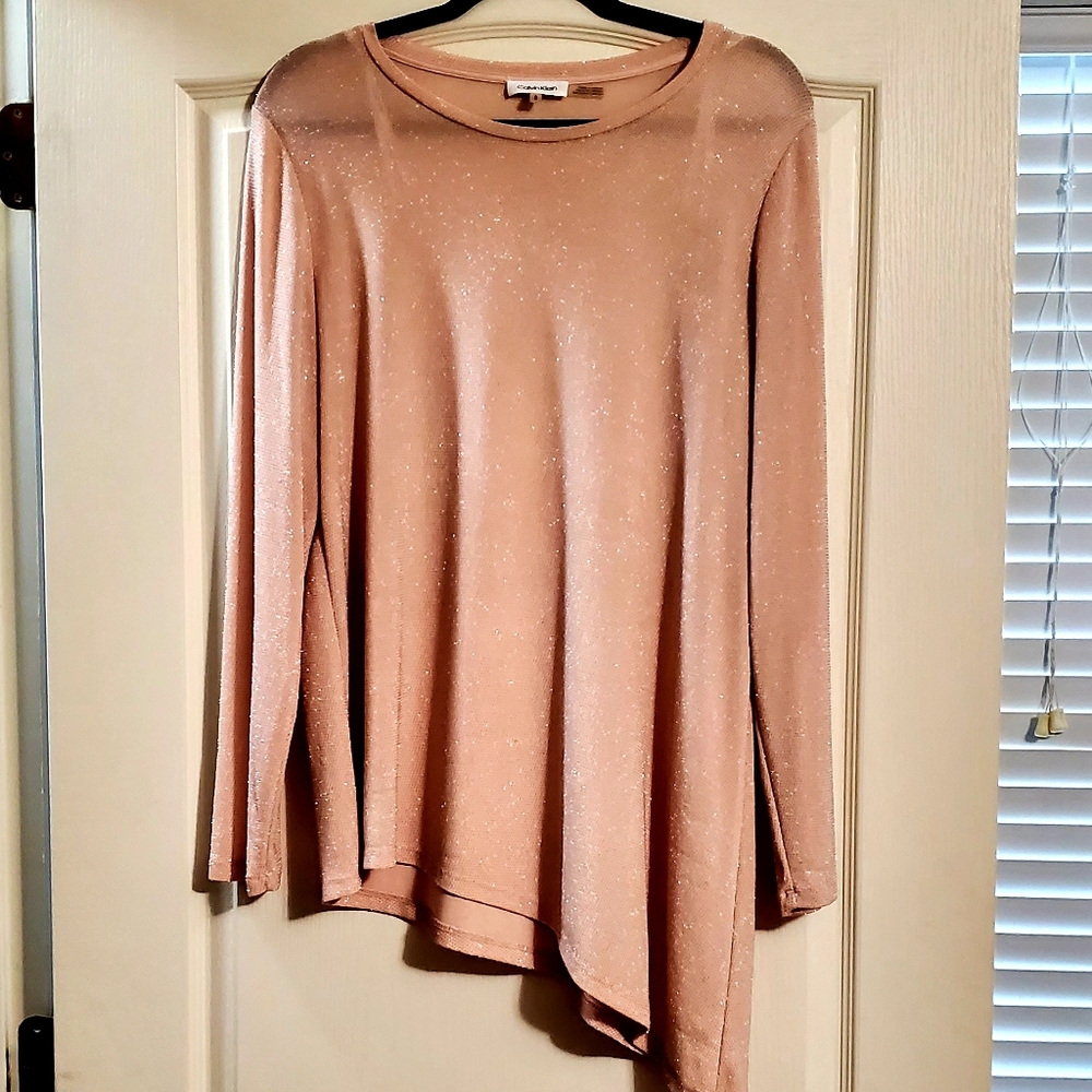 PEACH PINK GLAMOROUS TOP